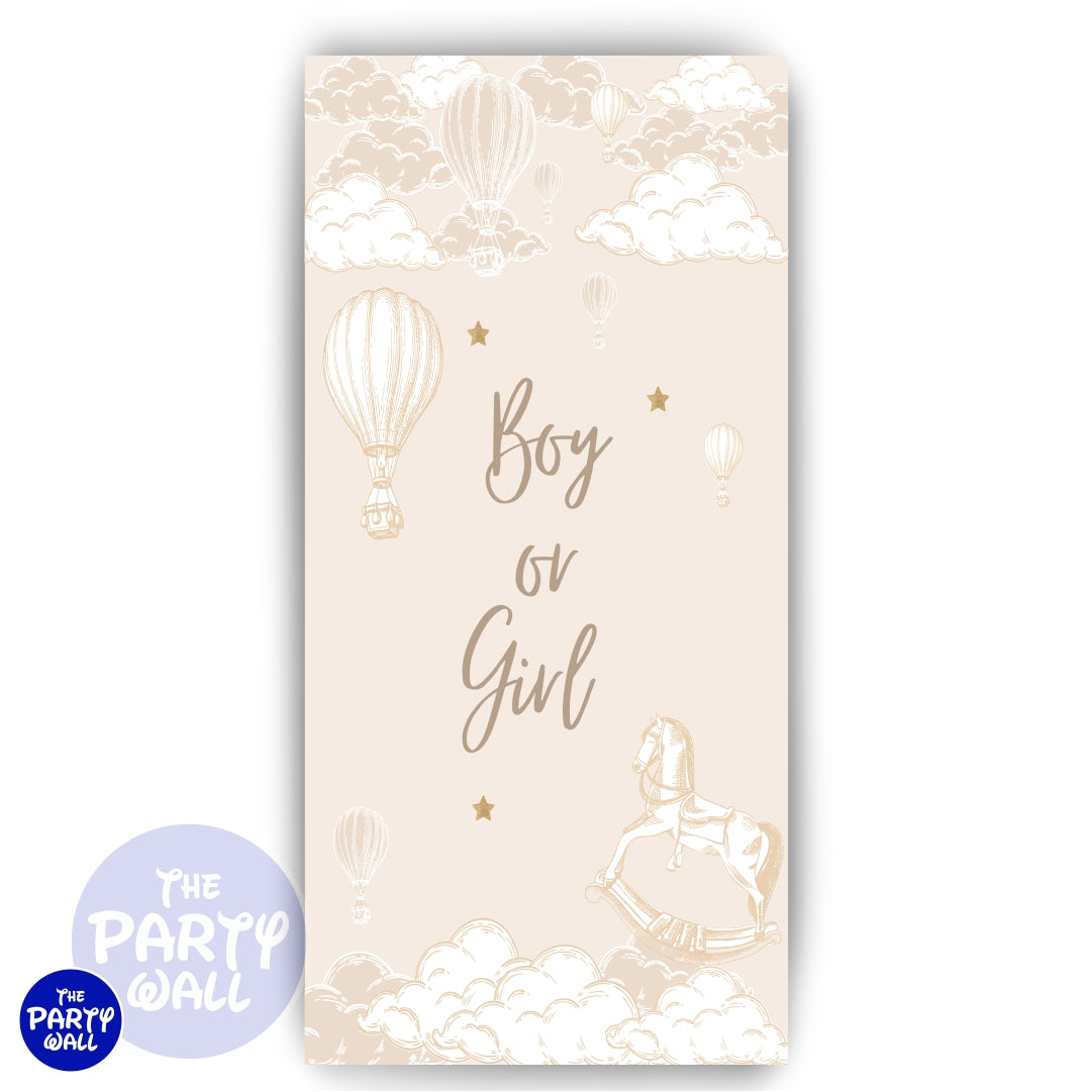 Revelación de Sexo - Funda para mampara de punta redonda o rectangular