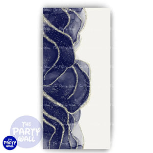 Aesthetic Gold - Funda para mampara de punta redonda o rectangular Mampara de punta redonda