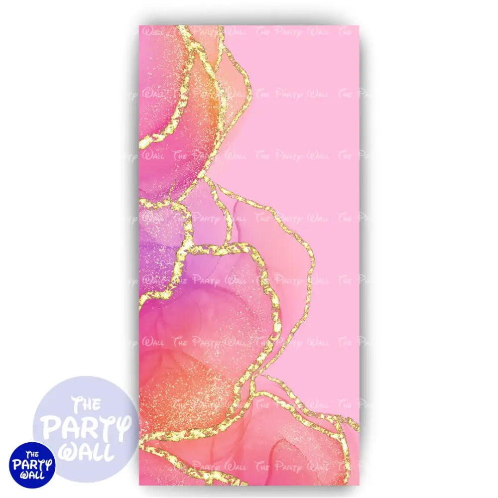 Aesthetic Gold - Funda para mampara de punta redonda o rectangular Mampara de punta redonda