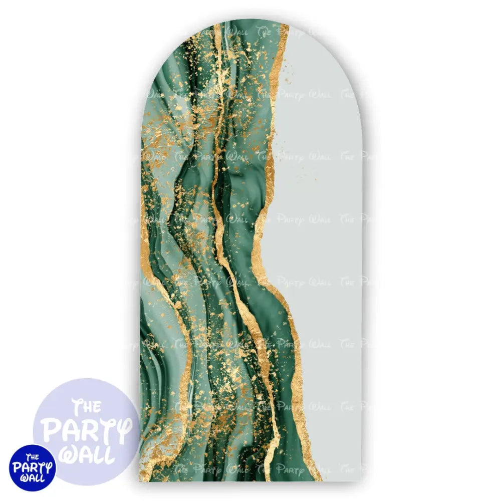 Aesthetic Gold - Funda para mampara de punta redonda o rectangular Mampara de punta redonda