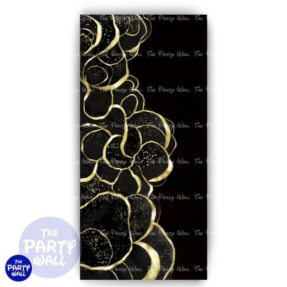 Aesthetic Gold - Funda para mampara de punta redonda o rectangular Mampara de punta redonda