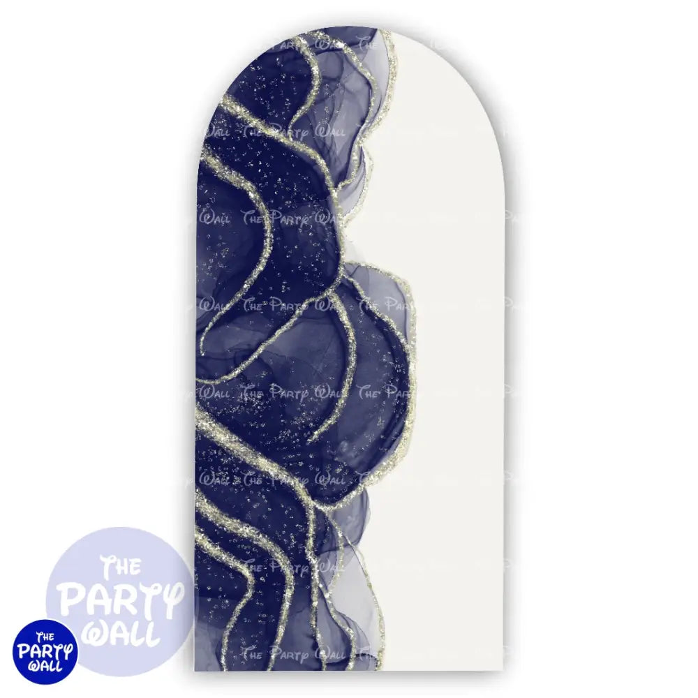 Aesthetic Gold - Funda para mampara de punta redonda o rectangular Mampara de punta redonda