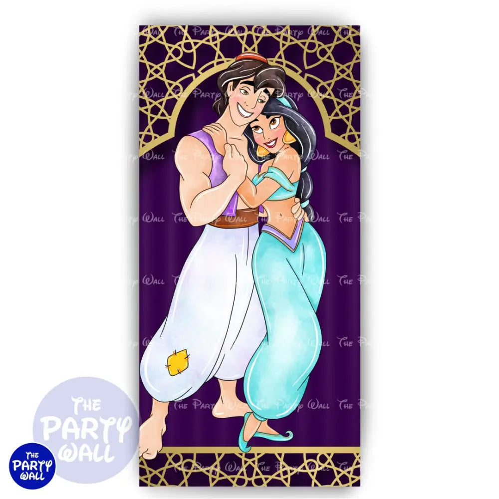 Aladdín - Funda para mampara de punta redonda o rectangular Mampara de punta redonda