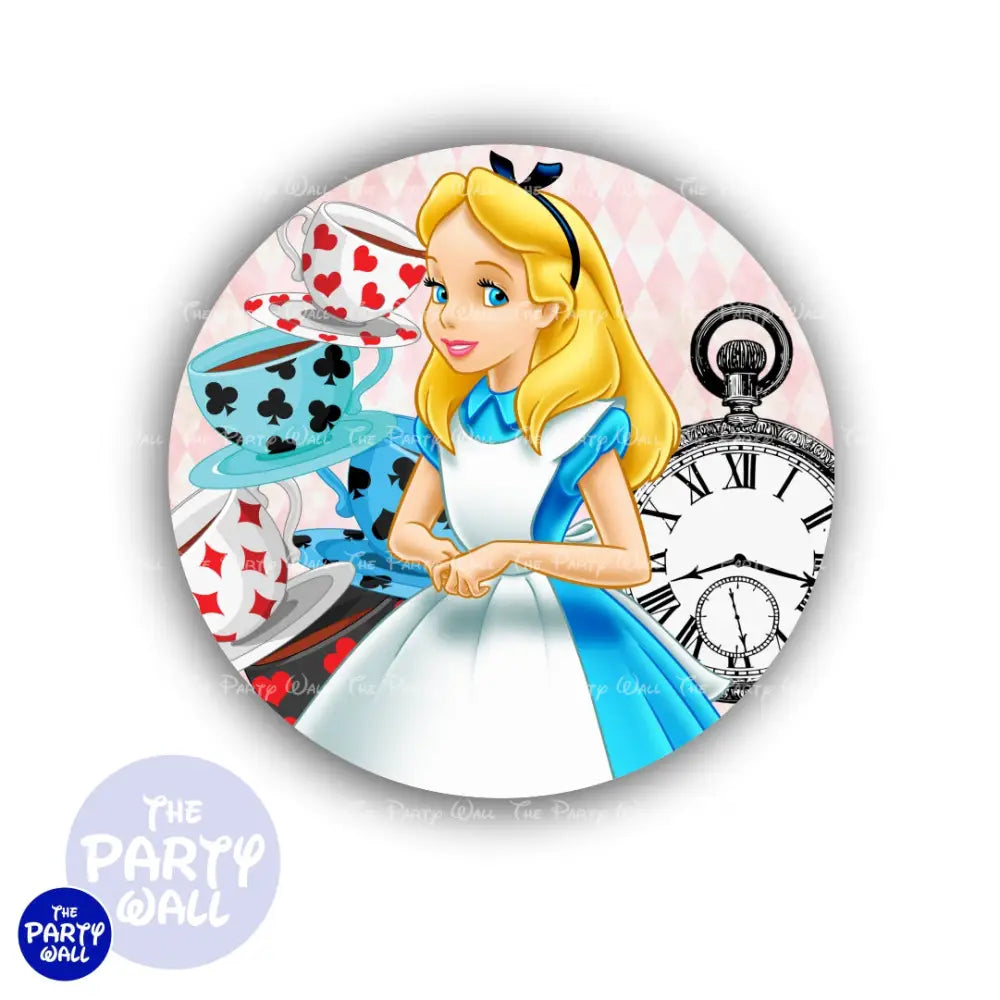 Alicia en el País de las Maravillas - Funda para mampara circular Circular