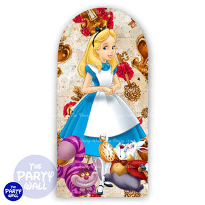 Alicia en el País de las Maravillas - Funda para mampara de punta redonda o rectangular Mampara de punta redonda