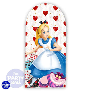Alicia en el País de las Maravillas - Funda para mampara de punta redonda o rectangular Mampara de punta redonda