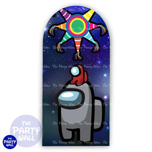 Among Us - Funda para mampara de punta redonda o rectangular Mampara de punta redonda