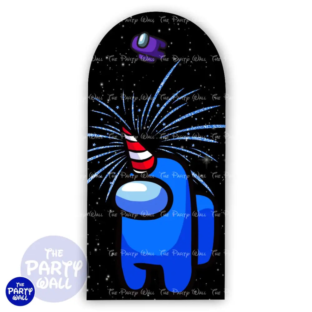 Among Us - Funda para mampara de punta redonda o rectangular Mampara de punta redonda