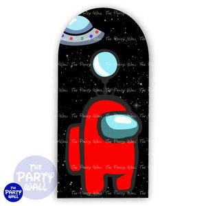 Among Us - Funda para mampara de punta redonda o rectangular Mampara de punta redonda