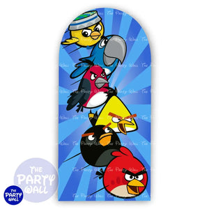 Angry Birds - Funda para mampara de punta redonda o rectangular - Mampara de punta redonda