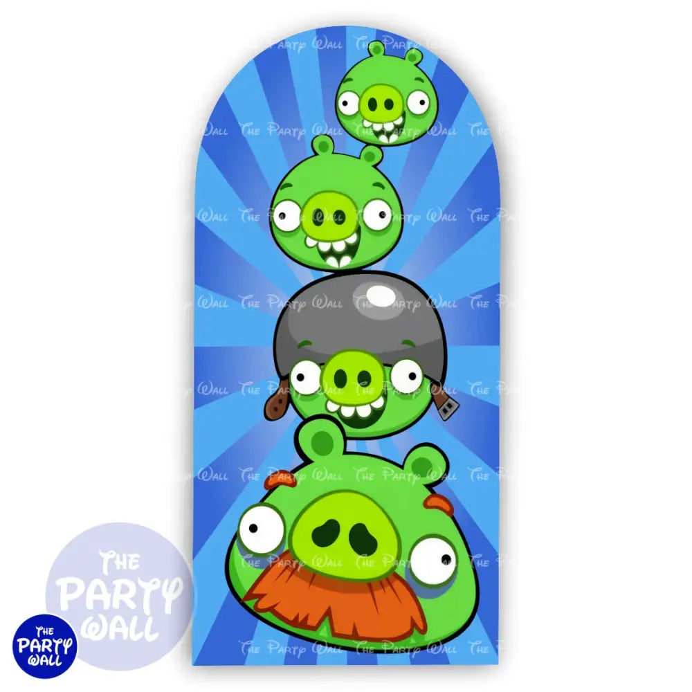 Angry Birds - Funda para mampara de punta redonda o rectangular - Mampara de punta redonda