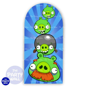 Angry Birds - Funda para mampara de punta redonda o rectangular - Mampara de punta redonda