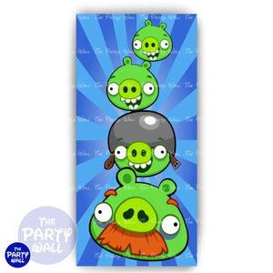 Angry Birds - Funda para mampara de punta redonda o rectangular - Mampara de punta redonda