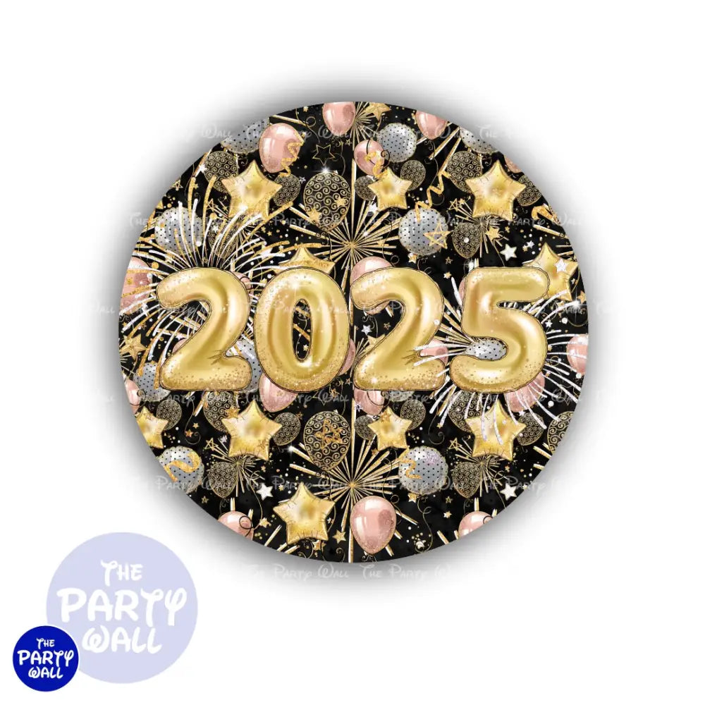 Año Nuevo - Funda para mampara circular Circular