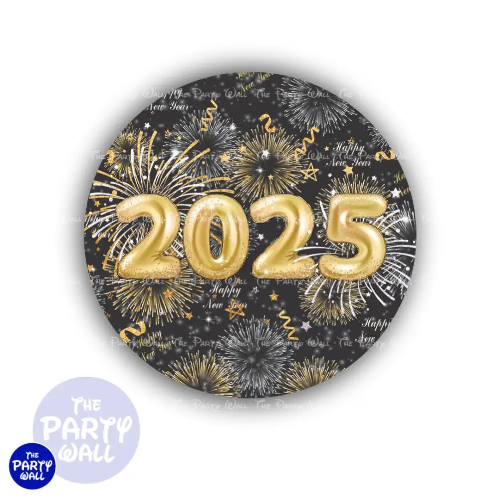 Año Nuevo - Funda para mampara circular Circular