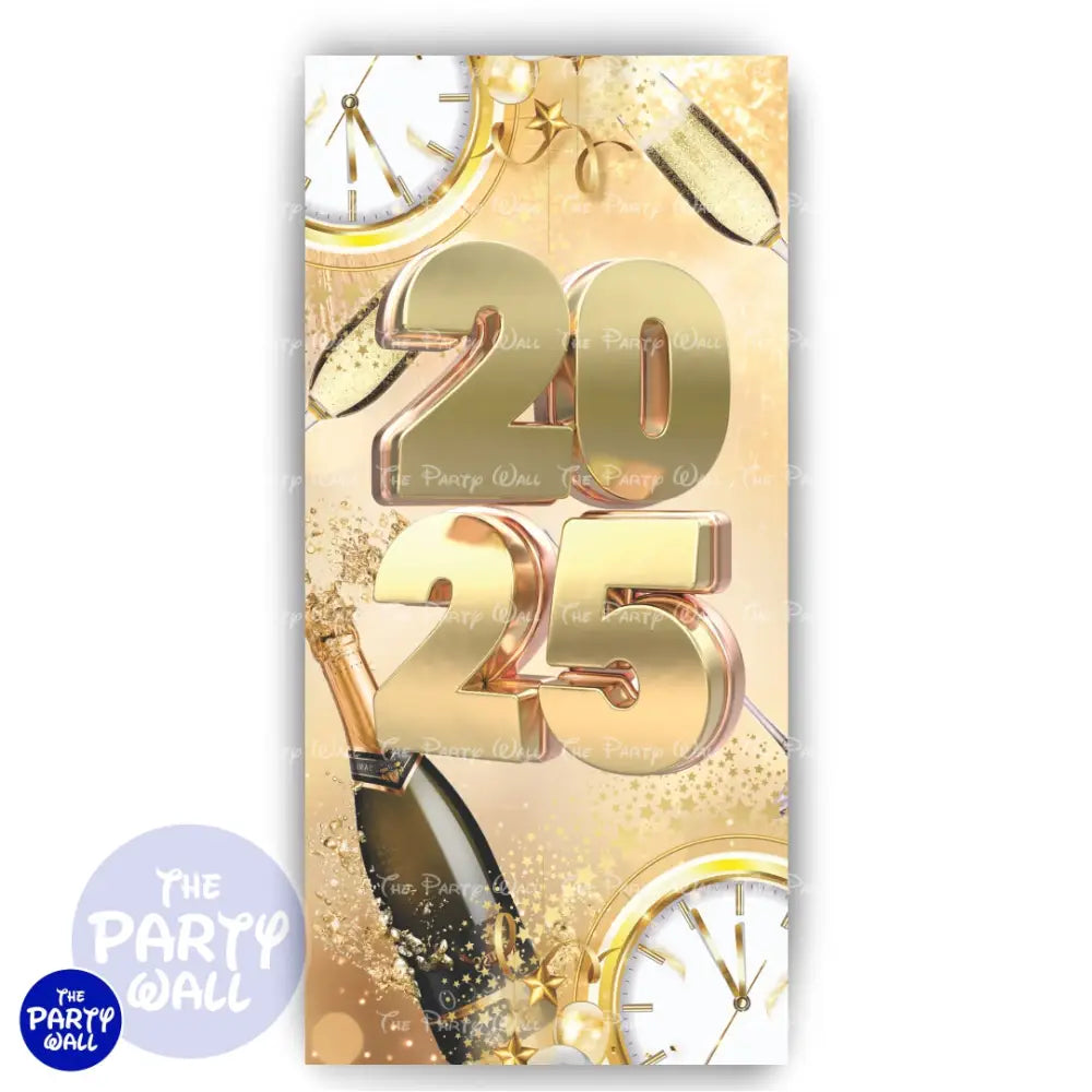 Año Nuevo - Funda para mampara de punta redonda o rectangular Mampara de punta redonda