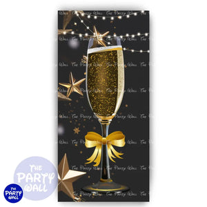 Año Nuevo - Funda para mampara de punta redonda o rectangular Mampara de punta redonda