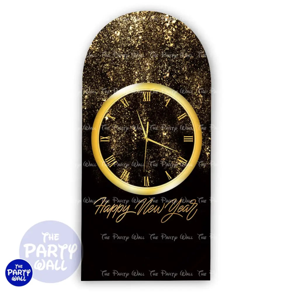 Año Nuevo - Funda para mampara de punta redonda o rectangular Mampara de punta redonda