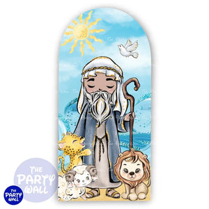 Arca de Noé - Funda para mampara de punta redonda o rectangular Mampara de punta redonda