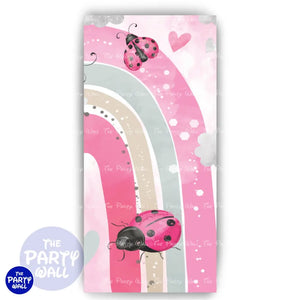 Arcoíris Boho - Funda para mampara de punta redonda o rectangular Mampara de punta redonda