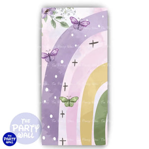 Arcoíris Boho - Funda para mampara de punta redonda o rectangular Mampara de punta redonda