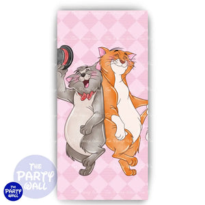 Aristogatos - Funda para mampara de punta redonda o rectangular Mampara de punta redonda