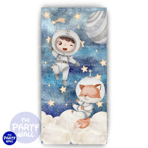 Astronauta - Funda para mampara de punta redonda o rectangular Mampara de punta redonda