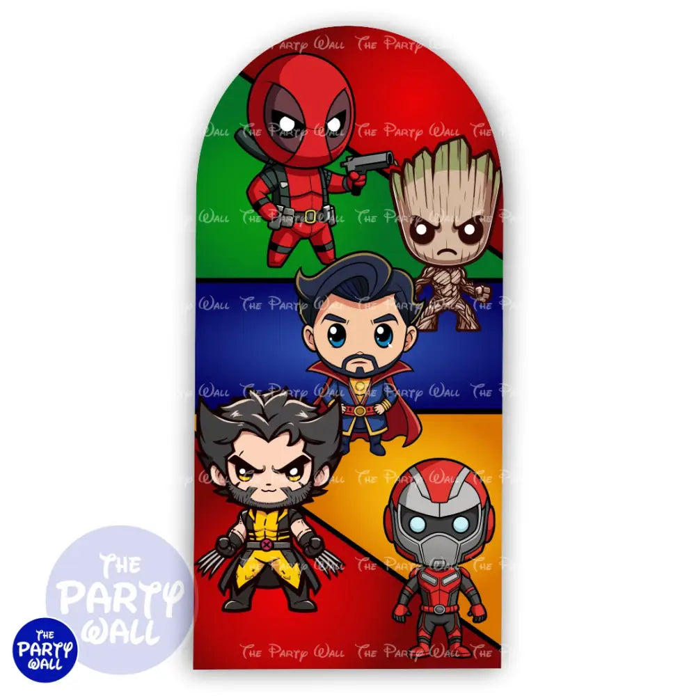 Avengers - Funda para mampara de punta redonda o rectangular Mampara de punta redonda