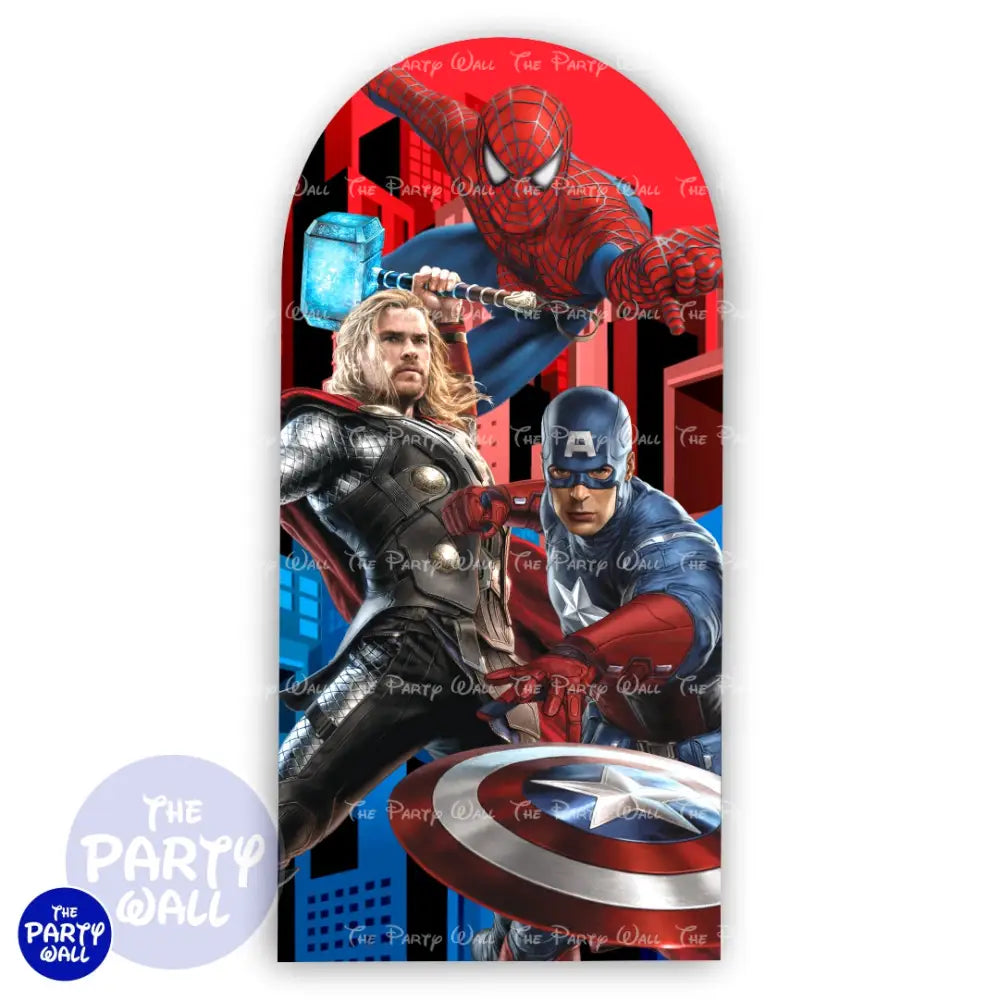 Avengers - Funda para mampara de punta redonda o rectangular Mampara de punta redonda