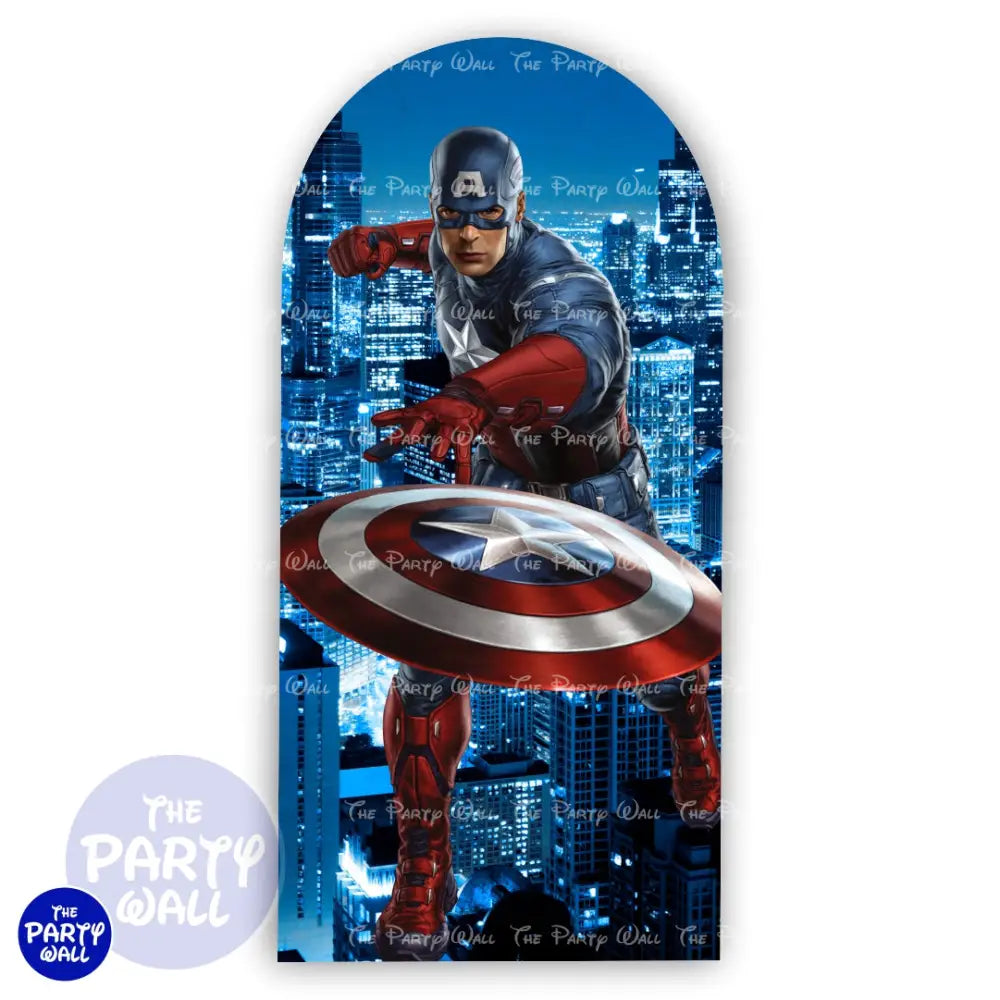 Avengers - Funda para mampara de punta redonda o rectangular Mampara de punta redonda