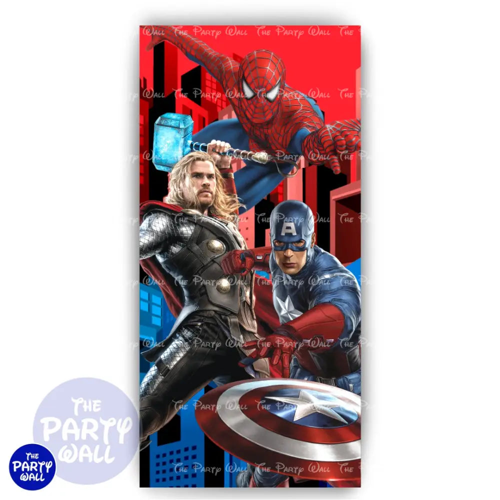 Avengers - Funda para mampara de punta redonda o rectangular Mampara de punta redonda