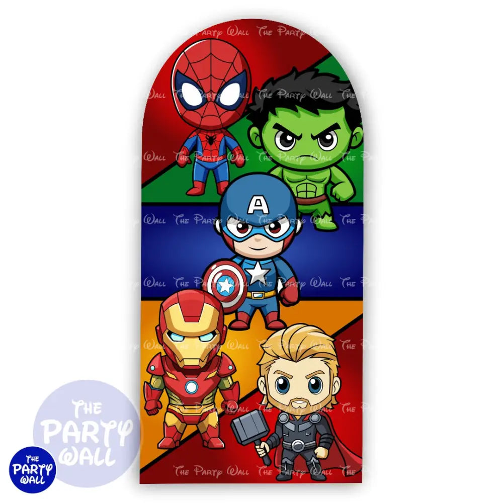Avengers - Funda para mampara de punta redonda o rectangular Mampara de punta redonda