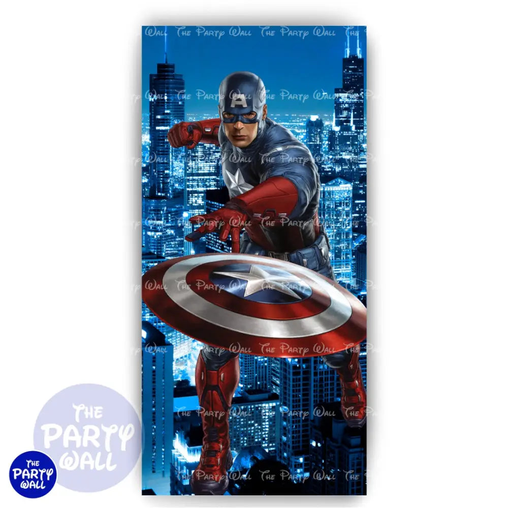 Avengers - Funda para mampara de punta redonda o rectangular Mampara de punta redonda