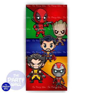 Avengers - Funda para mampara de punta redonda o rectangular Mampara de punta redonda