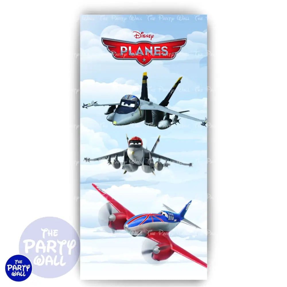 Aviones - Funda para mampara de punta redonda o rectangular Mampara de punta redonda