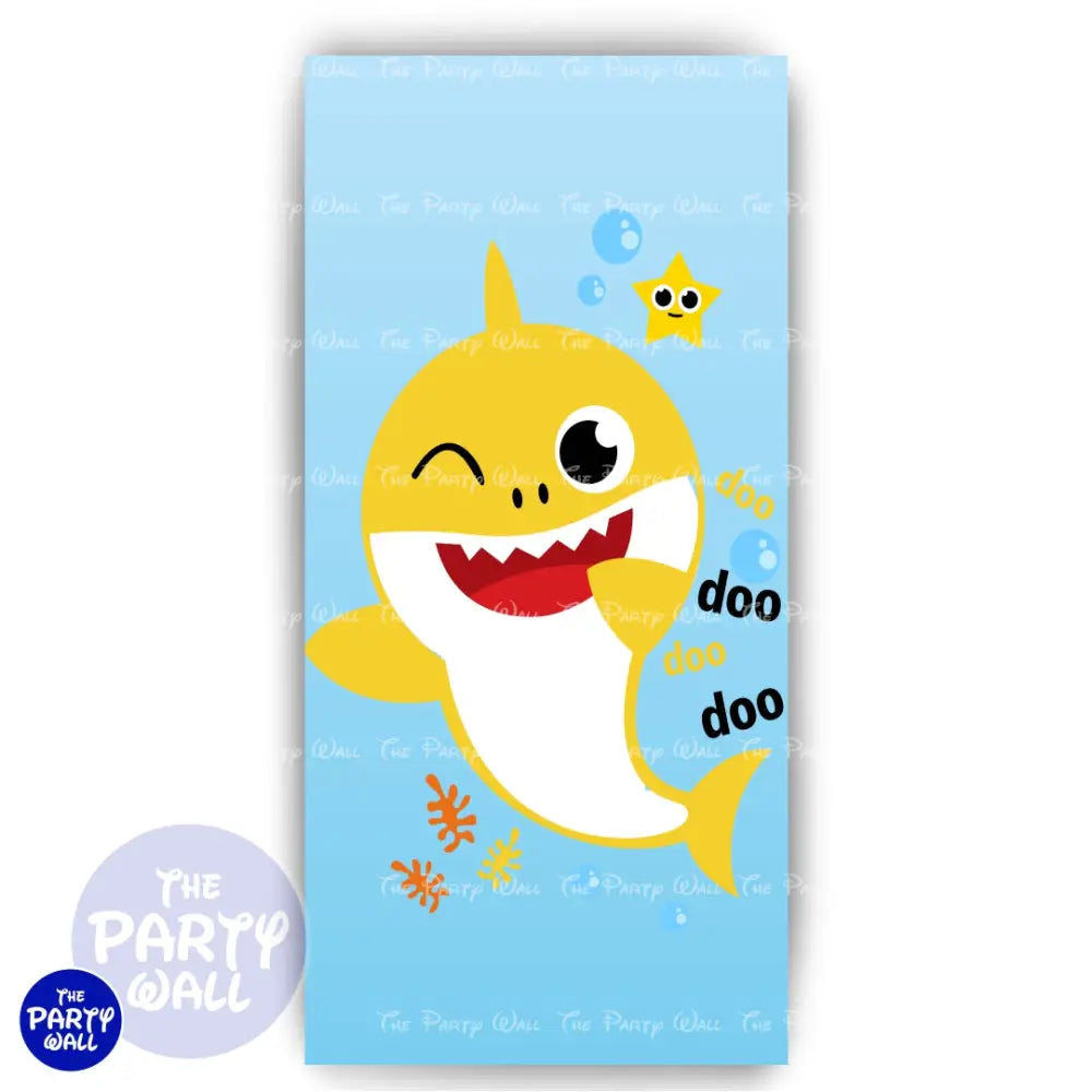 Baby Shark - Funda para mampara de punta redonda o rectangular Mampara de punta redonda