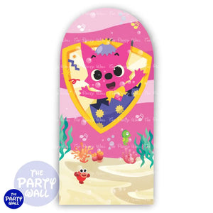 Baby Shark - Funda para mampara de punta redonda o rectangular Mampara de punta redonda