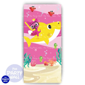 Baby Shark - Funda para mampara de punta redonda o rectangular Mampara de punta redonda