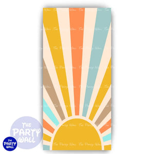 Baby Shower - Funda para mampara de punta redonda o rectangular Mampara de punta redonda