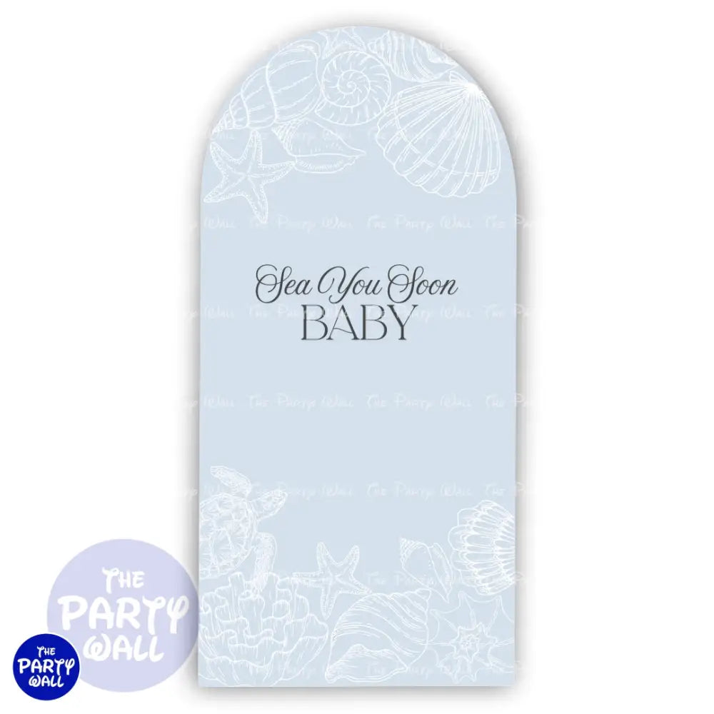 Baby Shower - Funda para mampara de punta redonda o rectangular Mampara de punta redonda