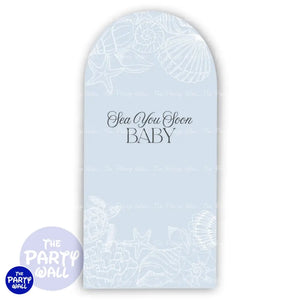 Baby Shower - Funda para mampara de punta redonda o rectangular Mampara de punta redonda