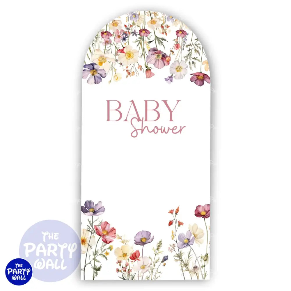 Baby Shower - Funda para mampara de punta redonda o rectangular Mampara de punta redonda