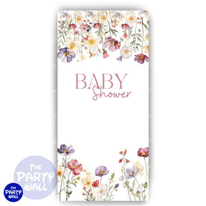 Baby Shower - Funda para mampara de punta redonda o rectangular Mampara de punta redonda
