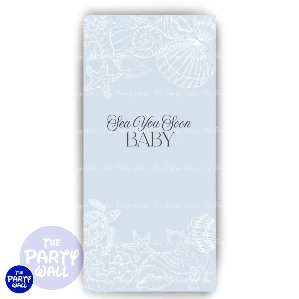 Baby Shower - Funda para mampara de punta redonda o rectangular Mampara de punta redonda