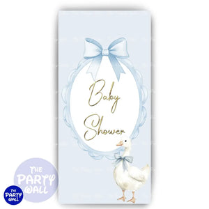 Baby Shower - Funda para mampara de punta redonda o rectangular Mampara de punta redonda
