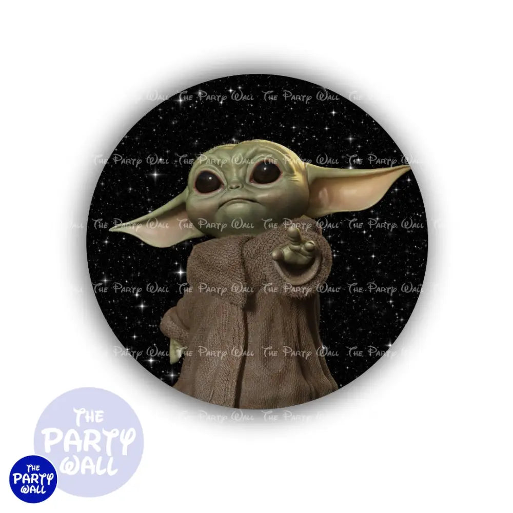 Baby Yoda - Funda para mampara circular Circular