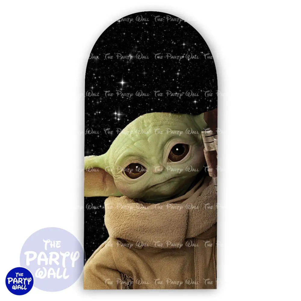 Baby Yoda - Funda para mampara de punta redonda o rectangular Mampara de punta redonda