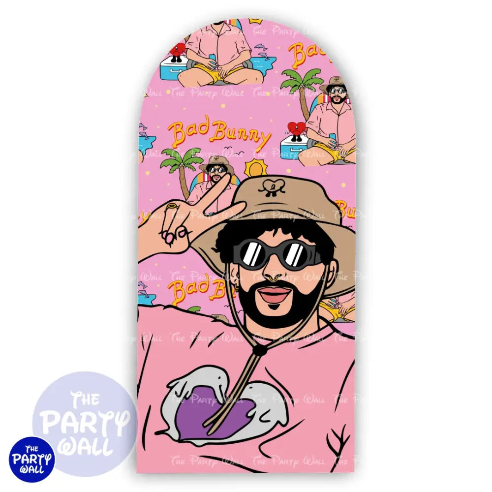Bad Bunny - Funda para mampara de punta redonda o rectangular Mampara de punta redonda