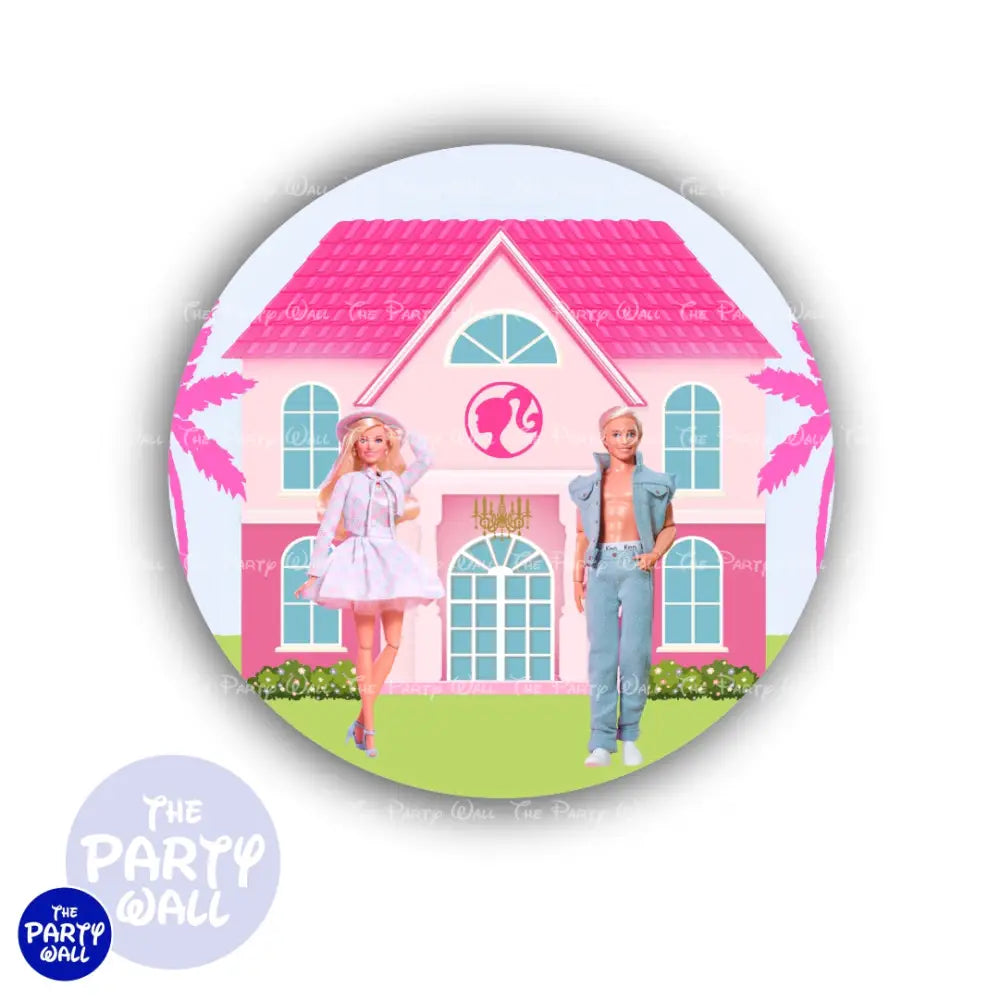 Barbie - Funda para mampara circular Circular