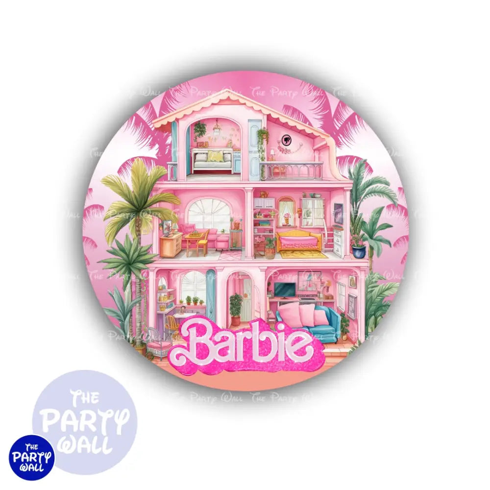 Barbie - Funda para mampara circular Circular